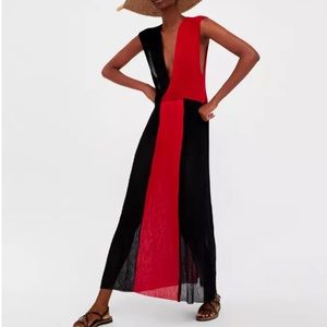 NWT Zara two tone dress  Italian yarn